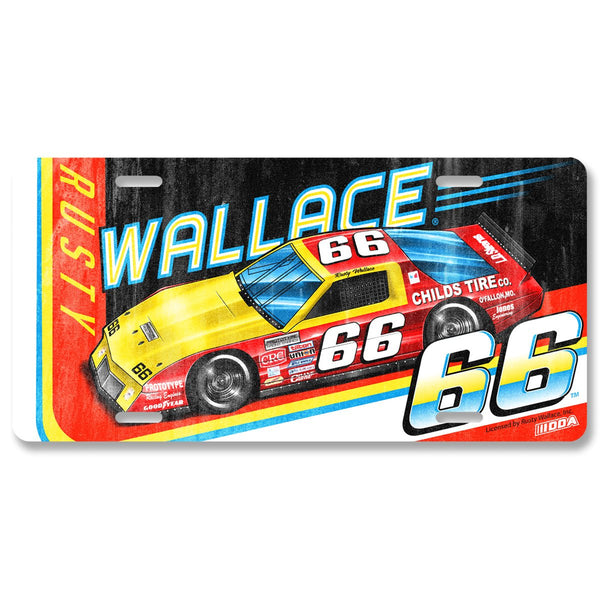 Rusty Wallace "66" Decorative License Plate